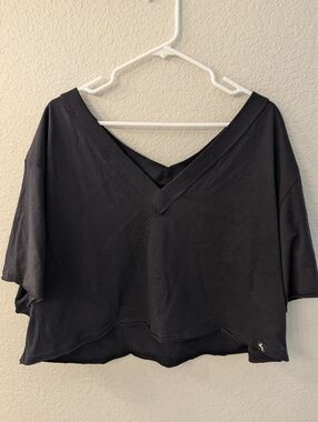 JoyLab Oversized Cropped Off Shoulder Tee Shirt